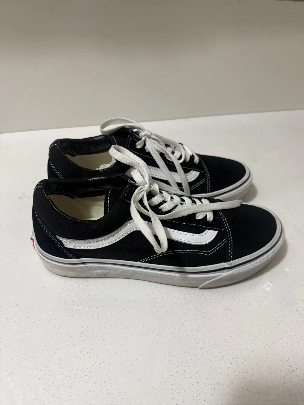 Classic Black and White Skate Sneakers new without box